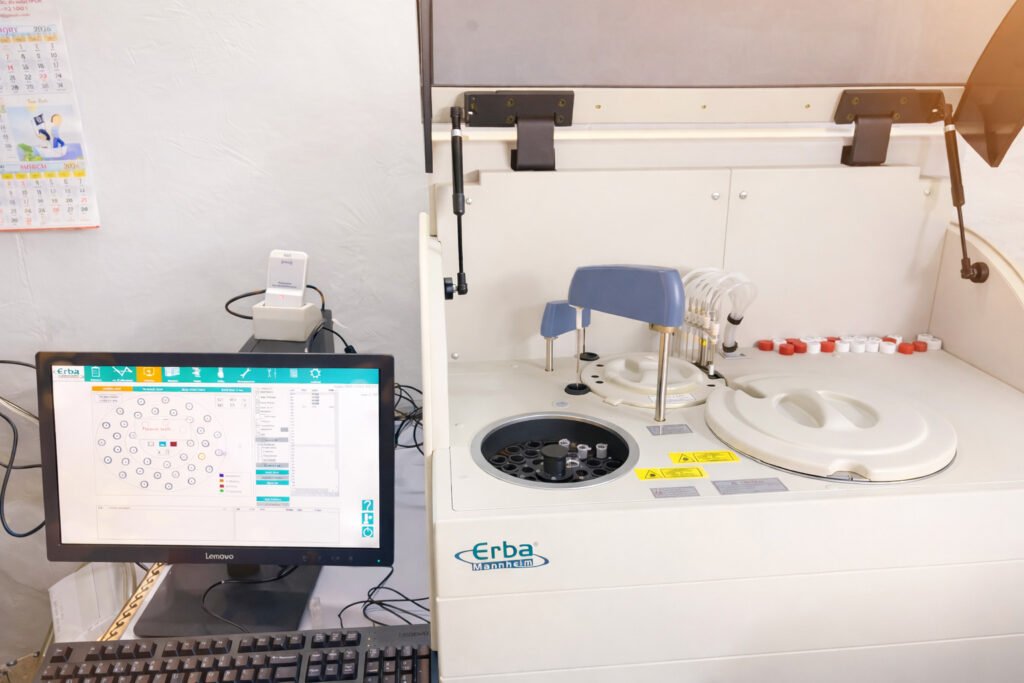 Medical diagnostic equipment in lab