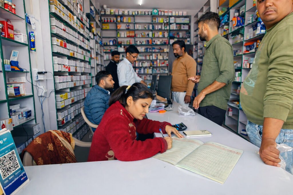 Medical supplies and pharmacy storefront